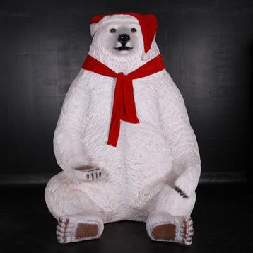 Sitting Christmas Bear – Jumbo Hoogte 226 cm Fotomoment beschikbaar voor biedingen