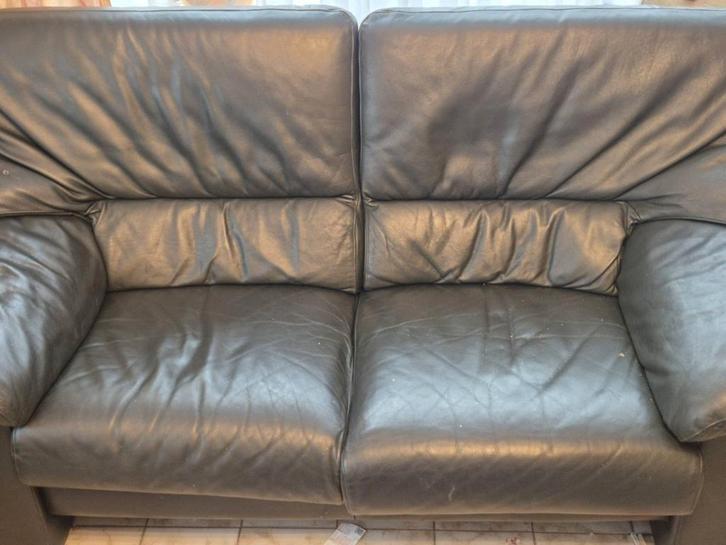 gratis zetel, Huis en Inrichting, Zetels | Zetels, Gebruikt, Rechte bank, Overige maten, Leer, Ophalen