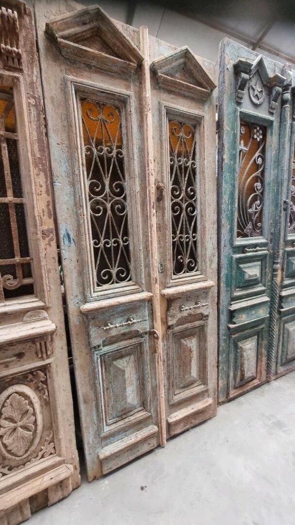 ANTIEKE DUBBELE DEUR 108X260 CM, Jardin & Terrasse, Pots de fleurs, Neuf, Autres matériaux, Intérieur, Autres formes, Enlèvement ou Envoi