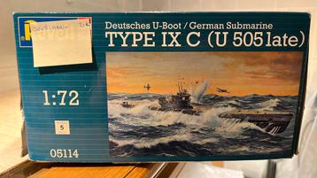 U-boot type ix c 1/72 - Revell, Enlèvement, Comme neuf, Revell
