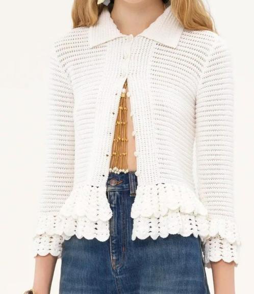 Getailleerd vestje - merk Chloé, Kleding | Dames, Jasjes, Kostuums en Pakken, Nieuw, Jasje, Maat 34 (XS) of kleiner, Wit, Ophalen of Verzenden