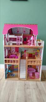 Poppenhuis met meubels, Kinderen en Baby's, Ophalen, Gebruikt, Poppenhuis
