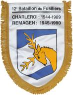 12 bataillon de Fusiliers "Remagen" - fanion 2, Armée de terre, Drapeau ou Bannière, Envoi