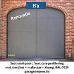 Sectional-poorten nieuw, tweedehands en/of herstellingen, Enlèvement ou Envoi, 120 cm ou plus, Métal, Porte de garage