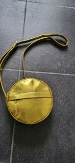 Nieuw lederen handtasje, rond, crossover, Neuf, Autres marques, Cuir, Jaune