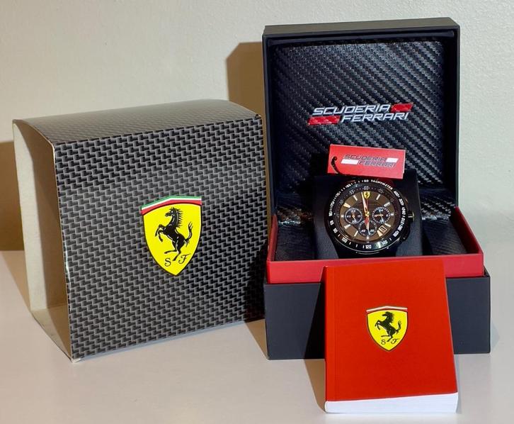 Nieuw en authentiek Ferrari herenhorloge model 0830046, Handtassen en Accessoires, Horloges | Heren, Nieuw, Polshorloge, Overige merken