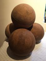 TE KOOP: Set van 4 massieve houten ballen, Antiek en Kunst, Ophalen