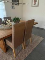 Table avec 6 chaises (4 chaises et 2 sièges baquets), Maison & Meubles, Tables | Tables de salon, 200 cm ou plus, Comme neuf, 100 à 150 cm