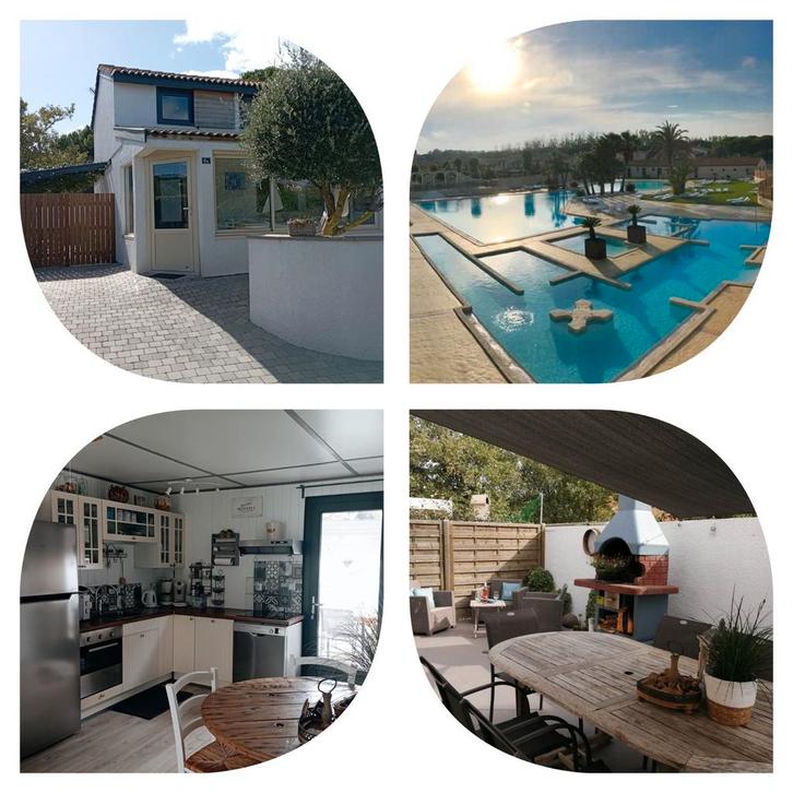 Villa 100m zee, 800m Canal Midi, Vakantie, Vakantiehuizen | Frankrijk, Languedoc-Roussillon, Chalet, Bungalow of Caravan, Recreatiepark