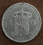 1 florin néerlandais en argent 1938, Reine Wilhelmine, Enlèvement ou Envoi, Monnaie en vrac, Argent