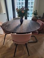 Kwaliteitsvolle, ronde eettafel, 100 à 150 cm, Quatre personnes, Rond, Comme neuf