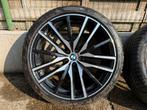 BMW X5 VELGEN 22inch !! ORIGINEEL !! PIRELLI BANDEN, Ophalen, Gebruikt, Zomerbanden, Banden en Velgen