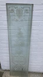 geëtst prachtig glas uit 1900, Doe-het-zelf en Bouw, Deuren en Vliegenramen, Ophalen, Minder dan 80 cm, Overige typen, 200 tot 215 cm