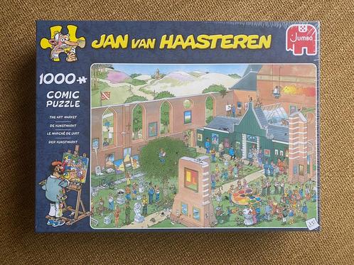 Jan van Haasteren - De Kunstmarkt - 1000 stukjes - nieuw, Hobby en Vrije tijd, Denksport en Puzzels, Nieuw, Legpuzzel, 500 t/m 1500 stukjes