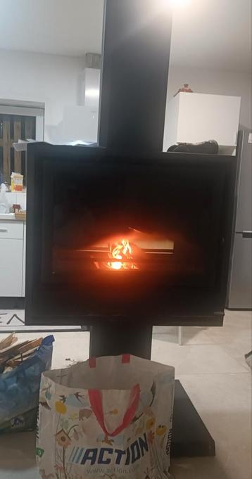 Insert à bois., Enlèvement, Comme neuf, Bois, Poêle à bois