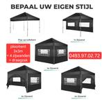 partytenten NIEUW EASY- UP 3x3m incl zijwanden, Ophalen, Nieuw, Partytent