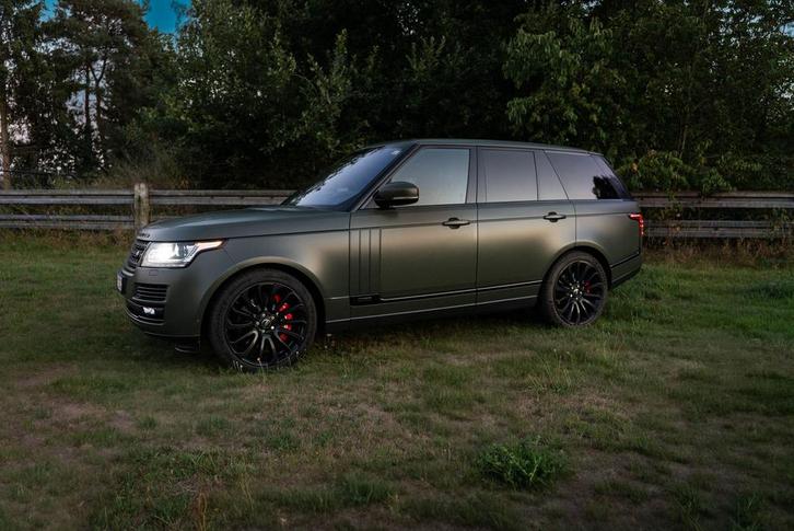 Range rover, Auto's, Land Rover, Particulier, Range Rover, Hybride Elektrisch/Diesel, SUV of Terreinwagen, Automaat, Groen, Zwart