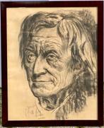 Houtskooltekening Aimé Van Belleghem, Antiek en Kunst, Ophalen