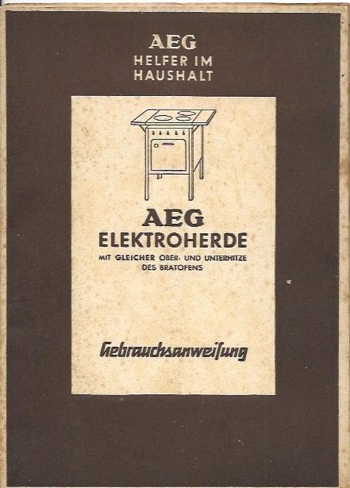 AEG Electroherde, Livres, Livres de cuisine, Envoi