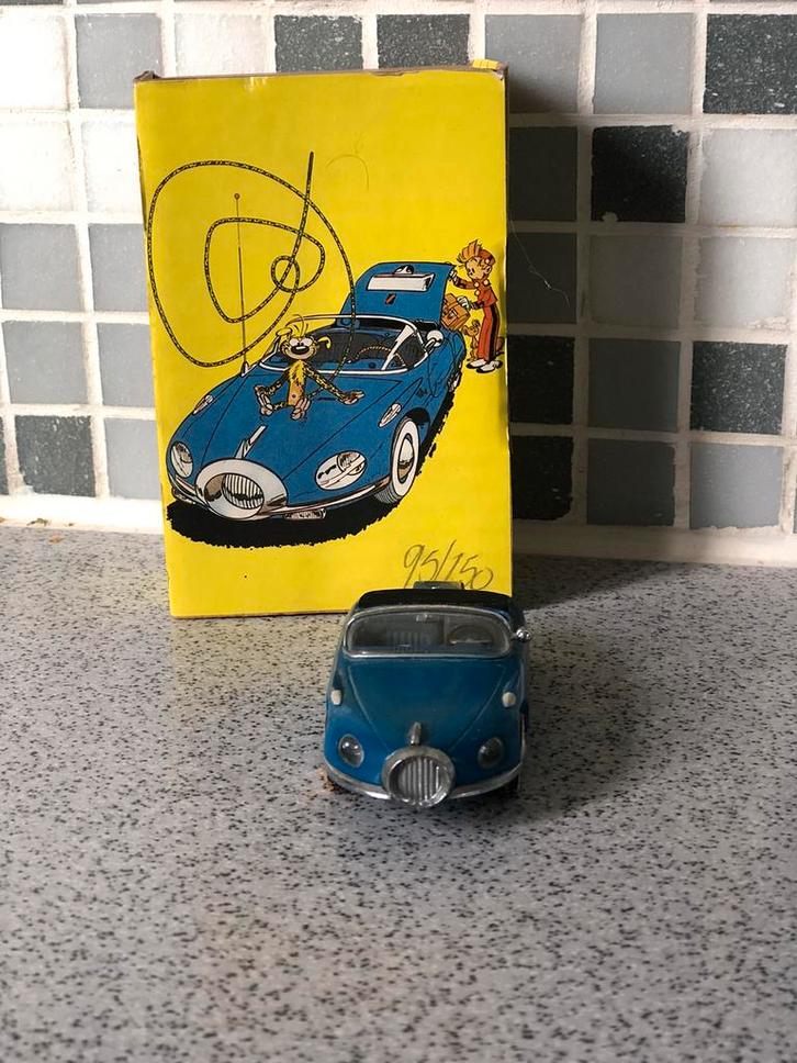 Voiture spirou: la turbotraction N1 - idem - franquin, Collections, Statues & Figurines, Comme neuf, Enlèvement ou Envoi