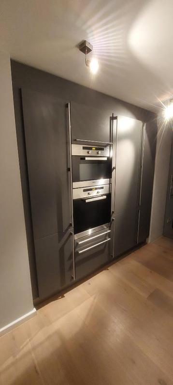 GModerne basaltgrijze hoekkeuken GEDEMONTEERD, Gris, Enlèvement ou Envoi, Granit ou Pierre, Comme neuf
