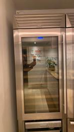 Wijnkast fhiaba in inox,beukenhouten laders,frigo onderaan, Ophalen, Overige kleuren, 200 cm of meer, 75 cm of meer