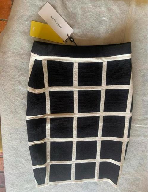 Karen Millen kort jurk rok dress XS zwart wit nieuw rokje, Kleding | Dames, Rokken, Nieuw, Maat 34 (XS) of kleiner, Onder de knie