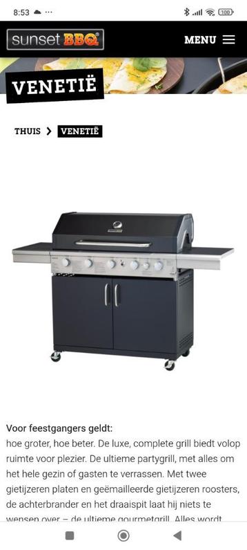 GasBbq beschikbaar voor biedingen