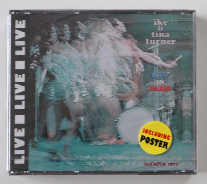 Dubbel CD - Ike & Tina Turner – Live In Paris - Olympia 1971, Cd's en Dvd's, Cd's | R&B en Soul, Nieuw in verpakking, Ophalen of Verzenden