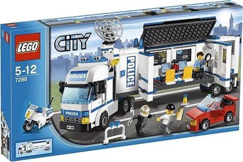 Lego CIty - 7288 - Mobiele Politiepost, Kinderen en Baby's, Speelgoed | Duplo en Lego, Gebruikt, Lego, Complete set, Ophalen of Verzenden