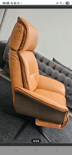 Comfort Norway elektrische leren relaxfauteuil, Ophalen, Zo goed als nieuw, Metaal