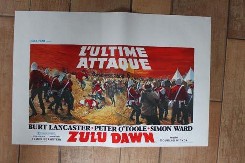 filmaffiche Zulu Dawn 1979 Burt Lancaster filmposter, Verzamelen, Posters, Zo goed als nieuw, Film en Tv, A1 t/m A3, Rechthoekig Liggend