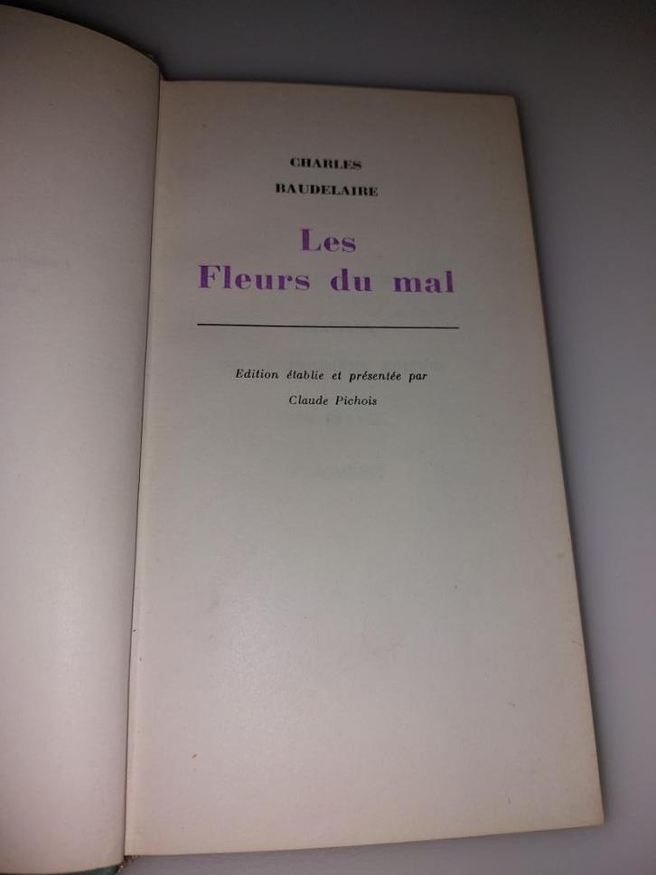Les fleurs du mal, Baudelaire, Livres, Littérature, Utilisé, Enlèvement ou Envoi