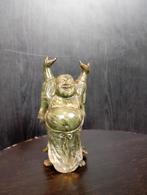 Chinese Buddha in donker groen jade, Ophalen of Verzenden