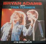 Vinyl 45trs- Bryan Adams & Tina Turner- it's only love, Utilisé, Enlèvement ou Envoi