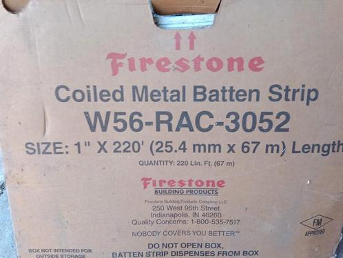 Bande à lattes Firestone pour compression EPDM, 67 mm, Bricolage & Construction, Tuiles & Revêtements de toit, Neuf, Enlèvement ou Envoi