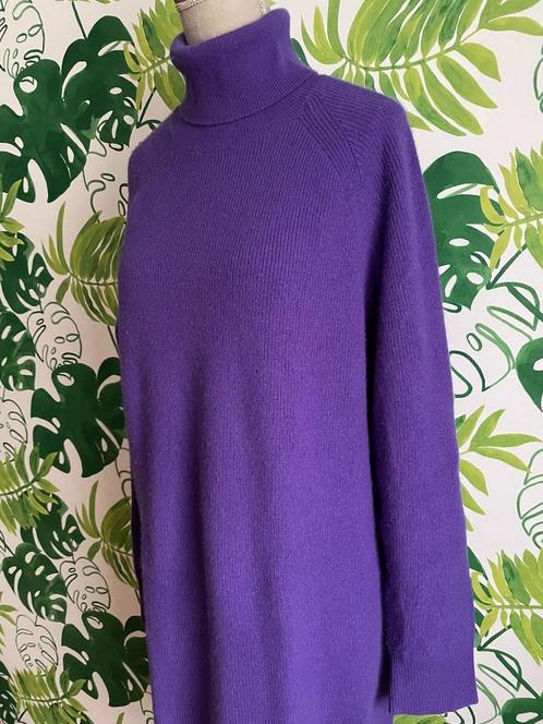 prachtige jurk kleedje - merk Massimo Dutti, Vêtements | Femmes, Robes, Porté, Taille 38/40 (M), Violet, Sous le genou, Enlèvement ou Envoi