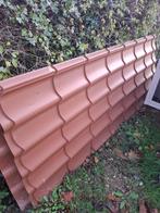 Dakplaten - metaal - 3 stuks - 250x95cm. Gratis., Doe-het-zelf en Bouw, Dakpannen en Dakbedekking, Gebruikt, 5 tot 10 m², Metaal