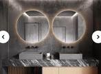 Set van 2 Design ronde spiegels met LED 80x80 cm - NIEUW, Ophalen, Nieuw