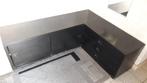 Lage zwarte hoekkast, Huis en Inrichting, Ophalen, Gebruikt, 100 tot 150 cm, Minder dan 100 cm