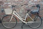 Damesfiets met beige mand, Fietsen en Brommers, Mandje, Zo goed als nieuw, 1 zitje, Ophalen