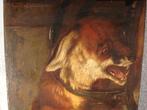 CHARLES VERLAT °1824-90 Antwerpen olieverf/hout vos in klem, Antiek en Kunst, Ophalen