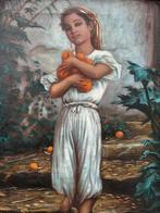 Jeune fille peignant avec des oranges, Enlèvement ou Envoi