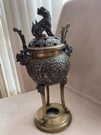 Asie XIX siècle Brule parfum, Antiquités & Art, Antiquités | Bronze & Cuivre, Bronze