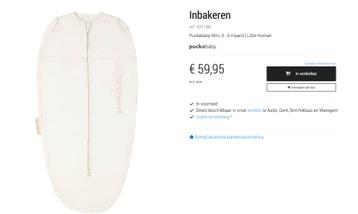 Puckababy Mini 3-6 maand Inbakerslaapzak beschikbaar voor biedingen