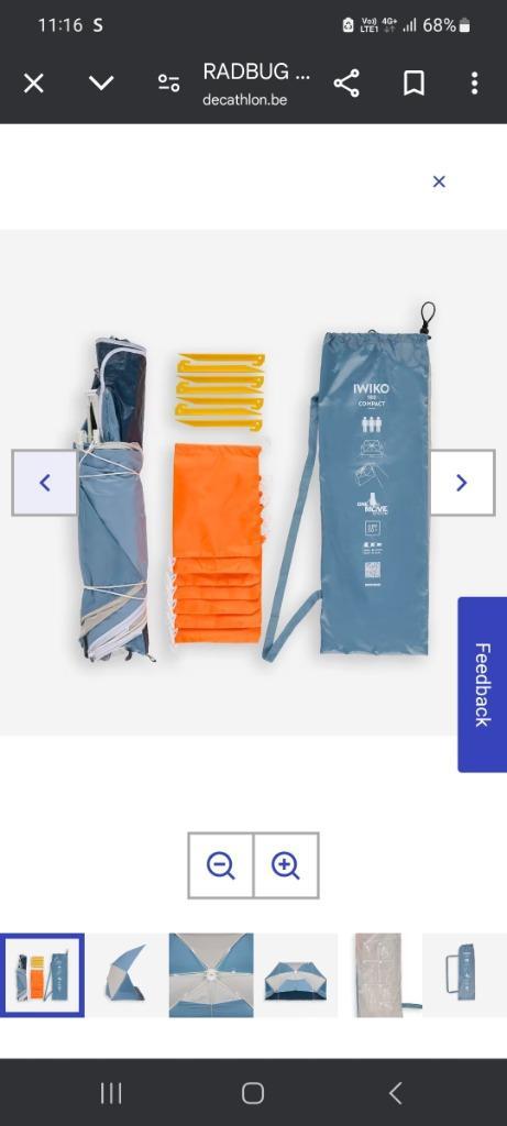 Strandtent 3 personen, Kinderen en Baby's, Overige Kinderen en Baby's, Nieuw, Ophalen of Verzenden
