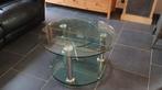Glazen design woonkamertafel, Ophalen, Zo goed als nieuw, Glas