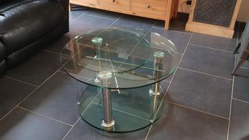 Table de salon design en verre, Enlèvement, Comme neuf, Verre