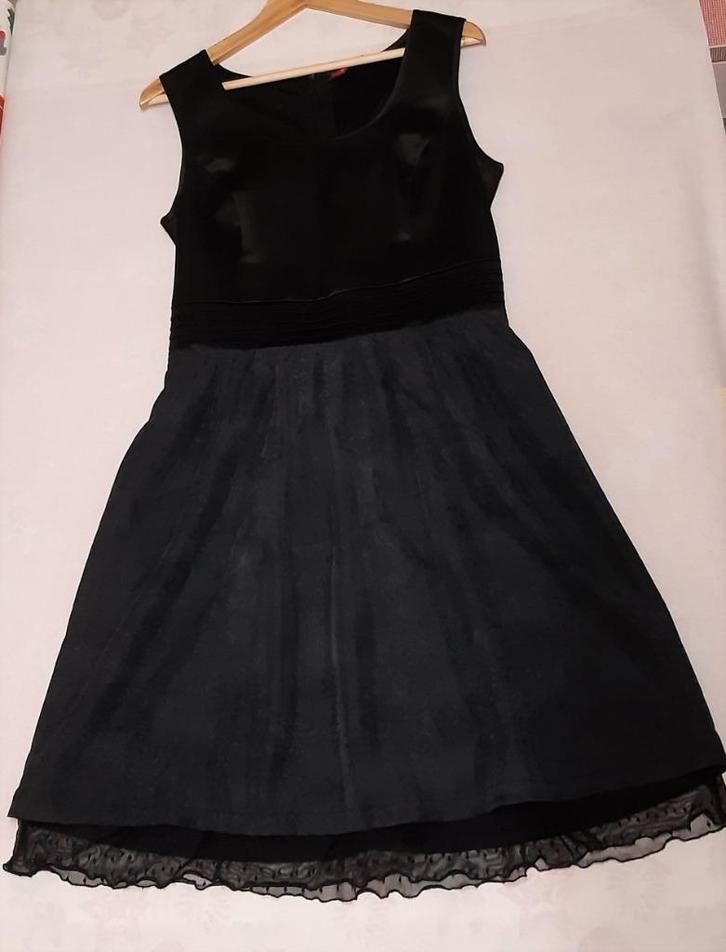 zwart feestelijk kleedje Esprit  maat: 38, Kleding | Dames, Jurken, Zo goed als nieuw, Maat 38/40 (M), Zwart, Boven de knie, Ophalen
