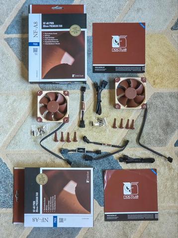 2x Noctua NF-A8, 80 mm premium ventilator beschikbaar voor biedingen